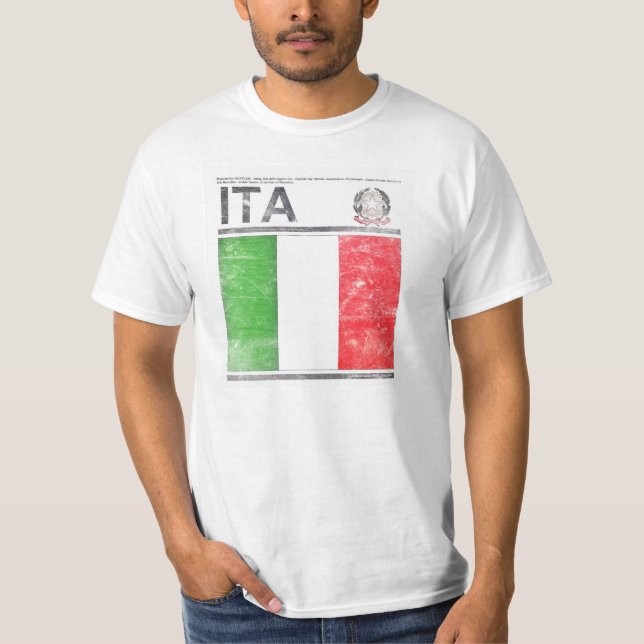 La camiseta "Italia " de los hombres (Anverso)
