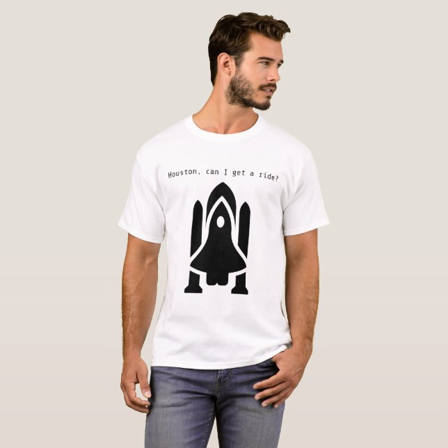 La camiseta libre del espacio del empollón del (Anverso completo)
