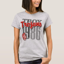La camiseta ligera 1986 de la mujer de los Trojan