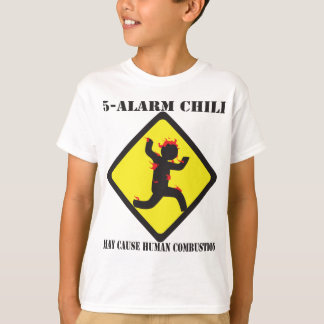 La camiseta ligera de 5 de la alarma niños del