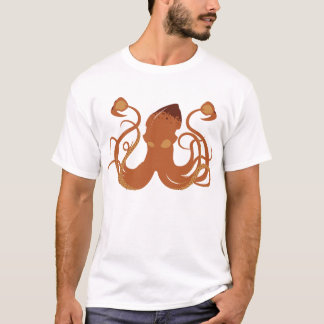 La camiseta ligera de los hombres del calamar