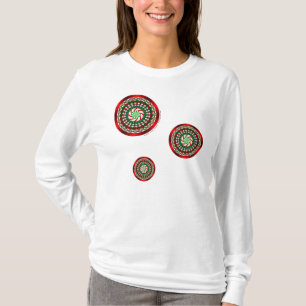 La camiseta ligera de Navidad para mujeres de Los