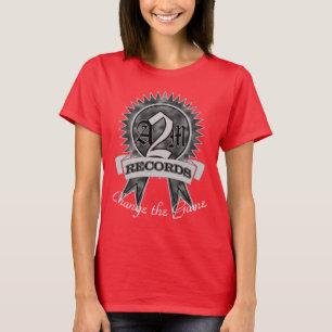 La camiseta lírica azul de las mujeres