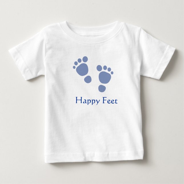 La camiseta los pies de bebé feliz (Anverso)