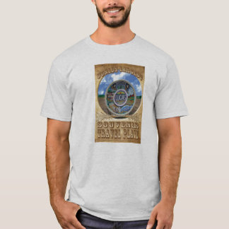 La camiseta más grande de la placa del viaje del