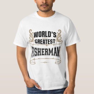 La camiseta más grande del pescador del mundo