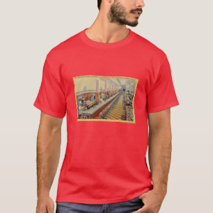 la camiseta más larga del contador del almuerzo de