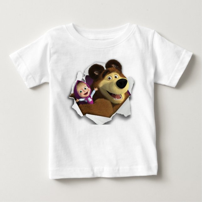 La camiseta Masha y el oso (Anverso)