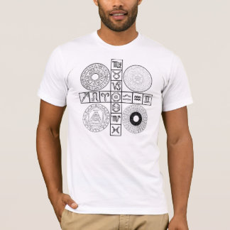 La camiseta metafísica de la llave del calendario