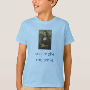 La camiseta Mona Lisa del niño "usted hace que