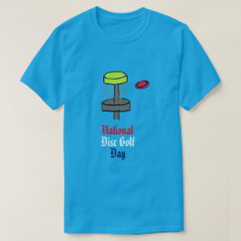 La camiseta nacional del día del golf del disco