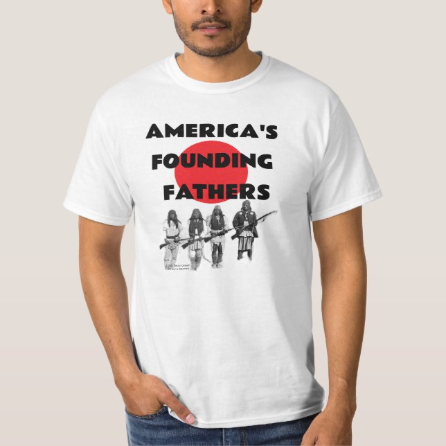 La camiseta nativa estadounidense del padre fundad (Anverso)