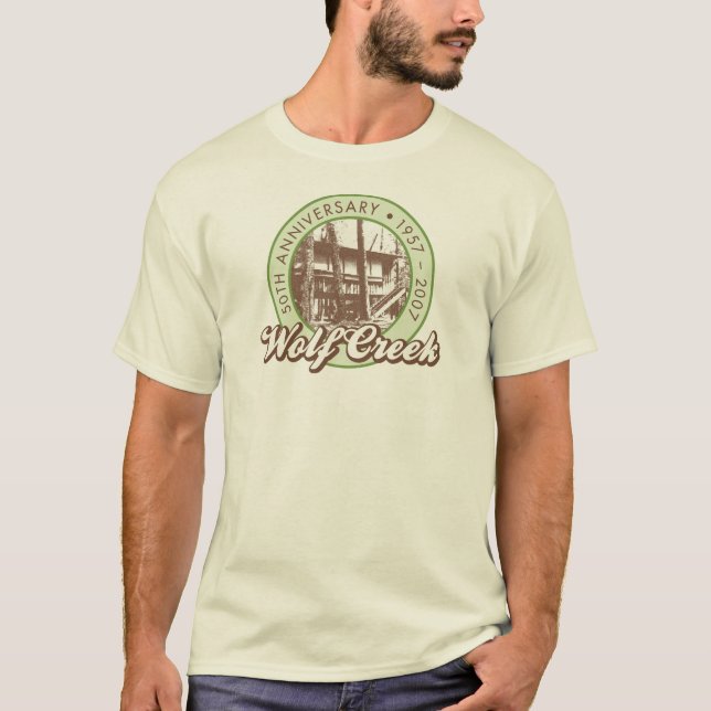La camiseta natural de los hombres de Wolf Creek (Anverso)