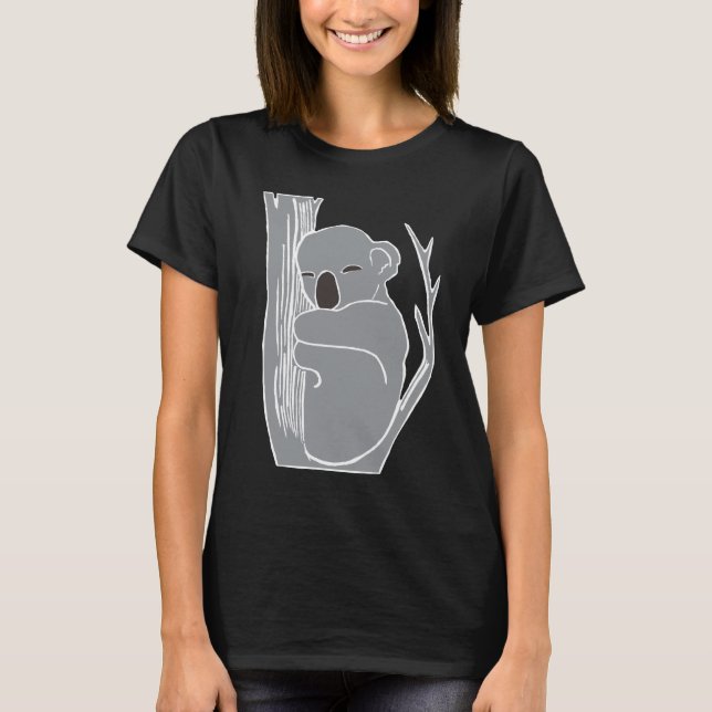 La camiseta negra de las mujeres soñolientas de la (Anverso)