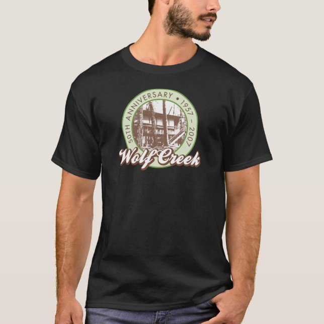 La camiseta negra de los hombres de Wolf Creek (Anverso)