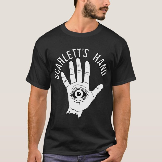 La camiseta negra de los hombres del logotipo de (Anverso)