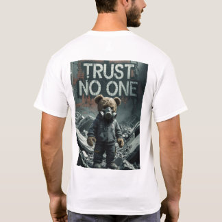 la camiseta no confía en nadie.
