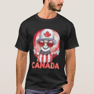 La camiseta norteamericana canadiense es un bote d