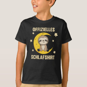 La camiseta oficial del sueño Sloth Stars Moon Sta