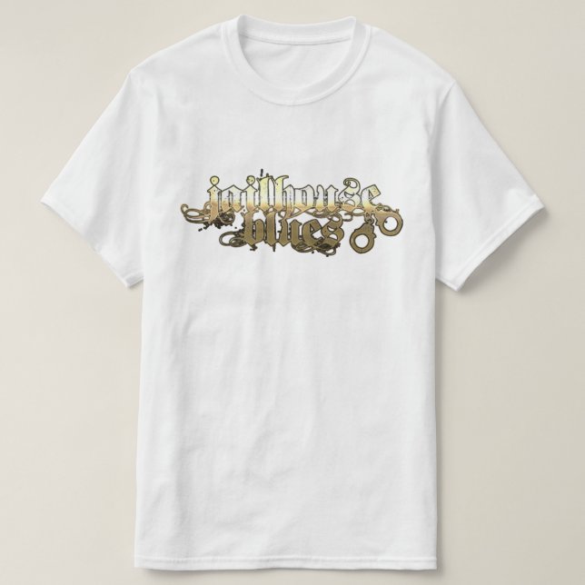 La Camiseta Oficial Jailhouse Blues®.   (Diseño del anverso)