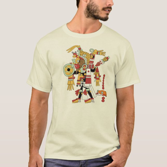 La camiseta orgánica de los hombres con el Shaman (Anverso)