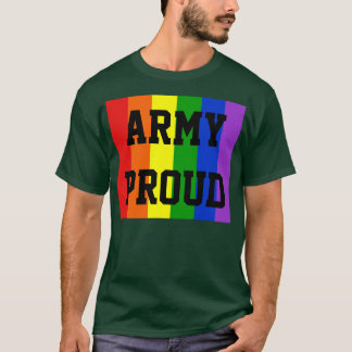 La camiseta oscura arcoiris gay está orgullosa