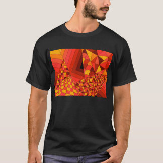La camiseta oscura básica abstracta de los hombres