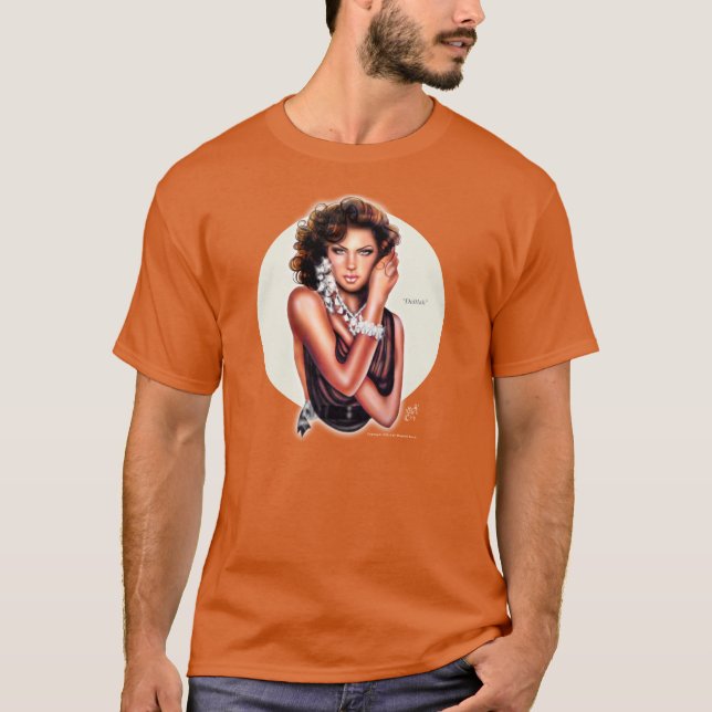 La camiseta oscura básica de los hombres de (Anverso)