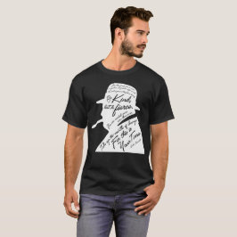 La camiseta oscura básica de los hombres de
