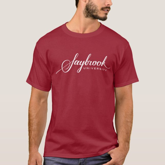 La camiseta oscura básica de los hombres de (Anverso)
