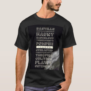 La camiseta oscura básica de los hombres de Ícar
