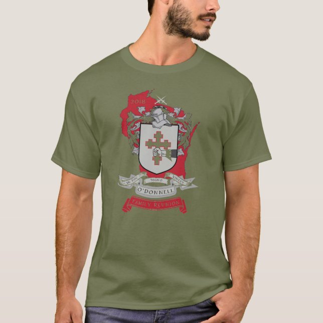 La camiseta oscura básica de los hombres de la (Anverso)