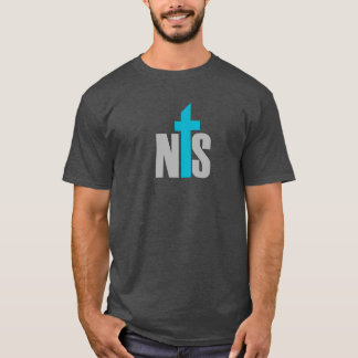 La camiseta oscura básica de los hombres del NTS