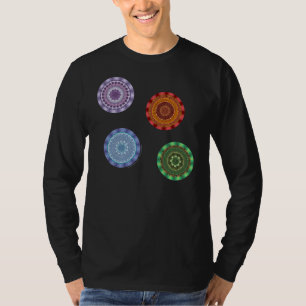 La camiseta oscura de Elements Mandalas para hombr