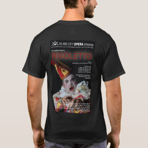 La camiseta oscura de los hombres de Rigoletto de