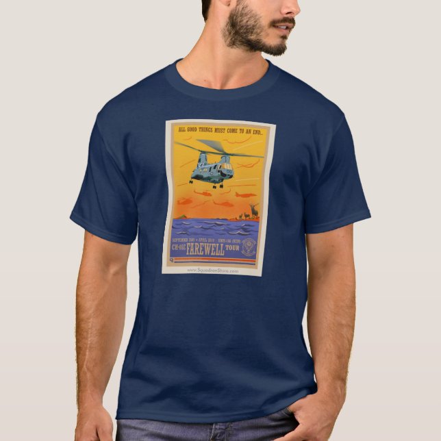 La camiseta oscura de los individuos de despedida (Anverso)
