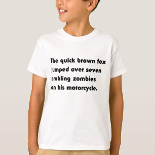 La Camiseta Pangrama de 'El Zorro Marrón Rápido Sa