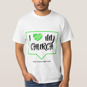 La camiseta personalizada de la iglesia Heartbeat