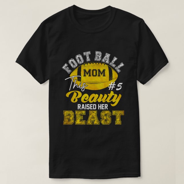 La camiseta personalizada de mamá de fútbol de RD, (Diseño del anverso)