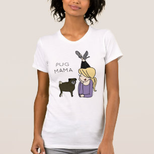 La camiseta personalizada Pug Mama