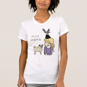 La camiseta personalizada Pug Mama