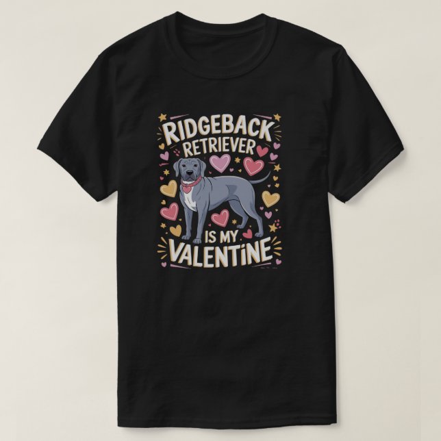 La camiseta que ama al perro es mi valentina (Diseño del anverso)