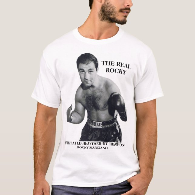 La camiseta ROCOSA REAL de "ROCKY MARCIANO" (Anverso)