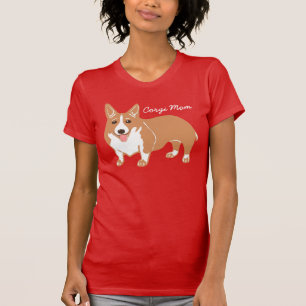 La camiseta roja de las mujeres de la mamá del