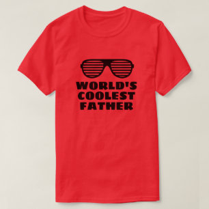 La camiseta roja divertida del padre más genial de
