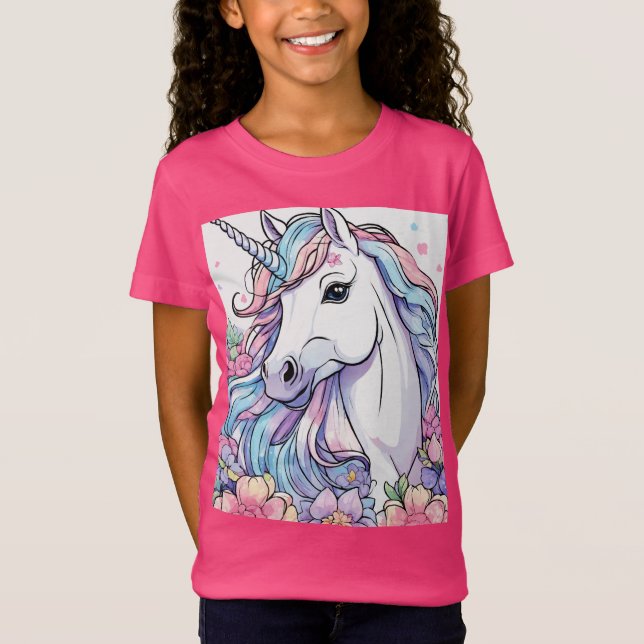 "La camiseta rosa del unicornio" (Anverso)