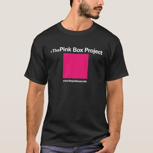 La camiseta rosada del proyecto de la caja (Anverso)