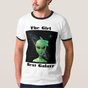 La camiseta siguiente de la galaxia del chica