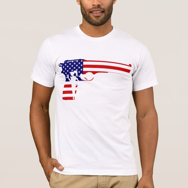 La camiseta Spangled estrella de los hombres de (Anverso)