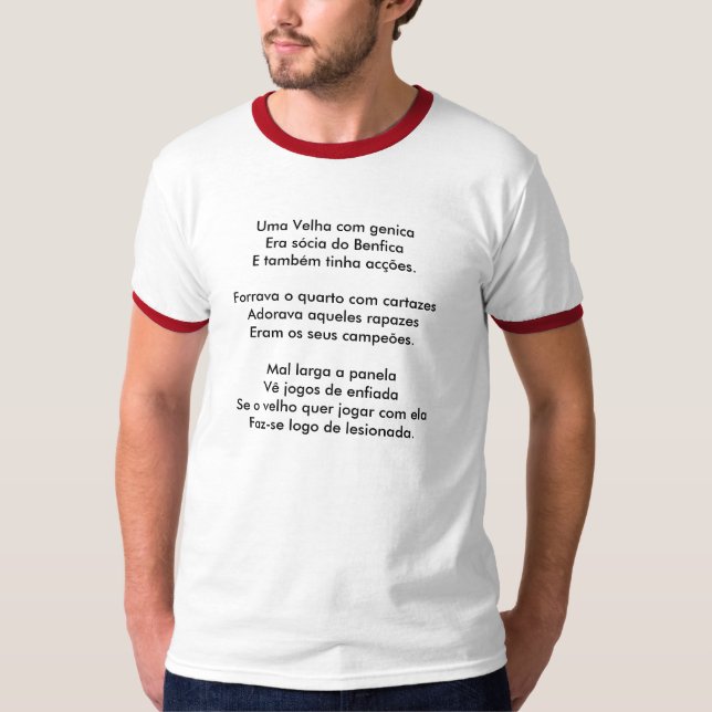 La camiseta un Velha hace Benfica (Anverso)